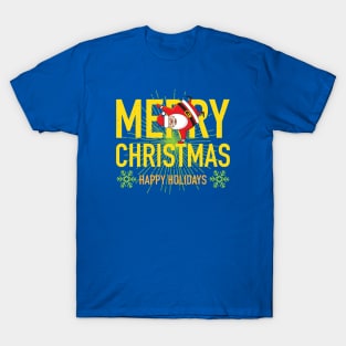 Merry Christmas, Happy Holidays (Dancing Santa) T-Shirt